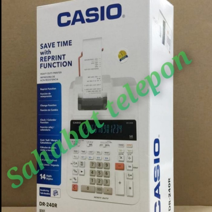 

Terlaris Kalkulator Casio Dr-240R-We-E