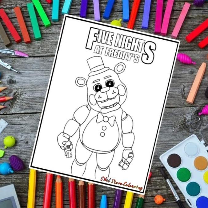 

KERTAS MEWARNAI ANAK TEMA FIVE NIGHTS AT FREDDY'S (10 LEMBAR KERTAS BC