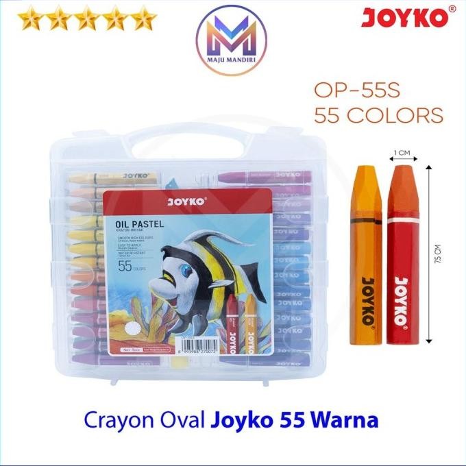 

CRAYON JOYKO 55 WARNA OP-55S / OIL PASTEL KRAYON OVAL