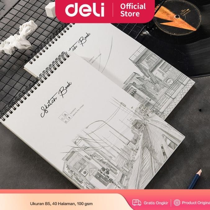 

DELI BUKU GAMBAR & SKETSA B5 25,2X17,9CM VERTIKAL 40 HALAMAN 73628