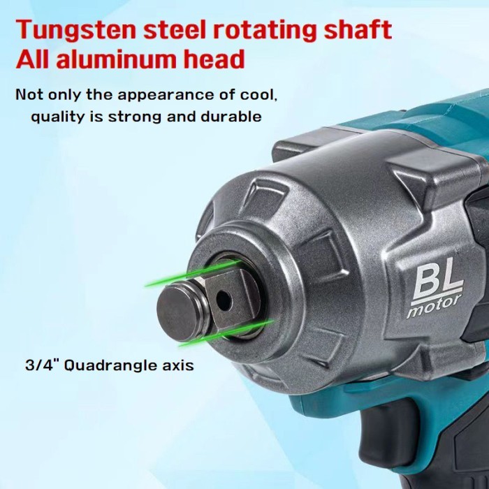 Kamolee Kunci Pas Dampak Listrik Brushless 3/4" 3100N.m