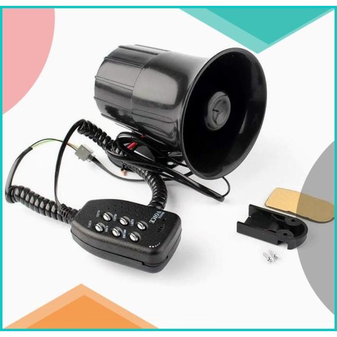 Klakson Sirine Patwal Polisi TOA 6 Suara Modul + Speaker Motor Mobil 0
