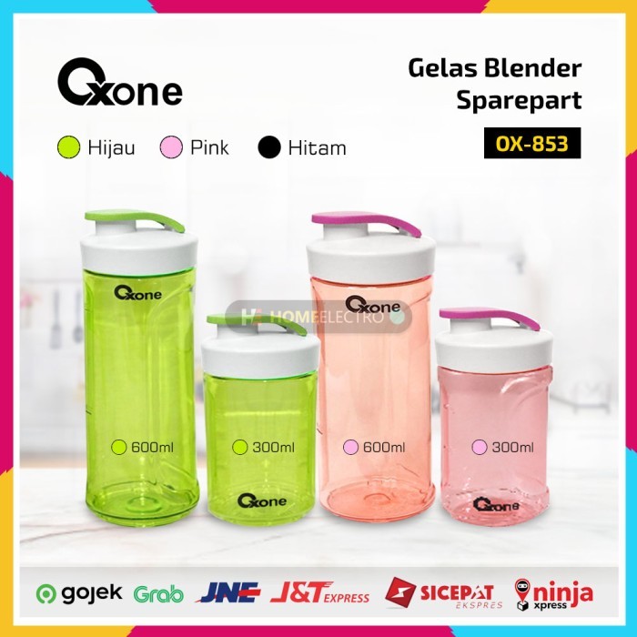 Sparepart Gelas / Botol Blender OXONE OX-853 300ml 600ml