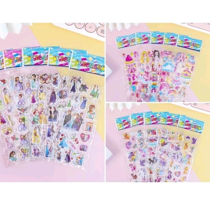 

Sticker Timbul Random/Stiker Anak 3D/Karakter Mainan Anak Murah