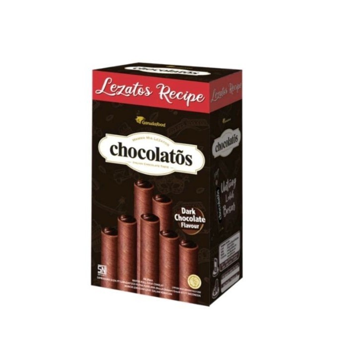 

CHOCOLATOS WAFER ROLL DARK CHOCO KTK ISI 24S