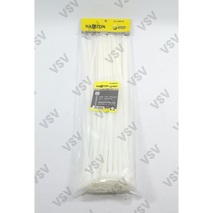 

Promo Hasston PROHEX Kabel ties 7.6x500mm Putih 4580-161 Nylon Cable ties COD