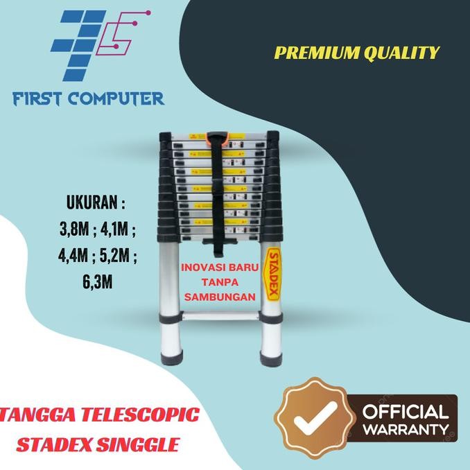Tangga Teleskopik Single 5,2 mtr Merk STADEX by Skalaz