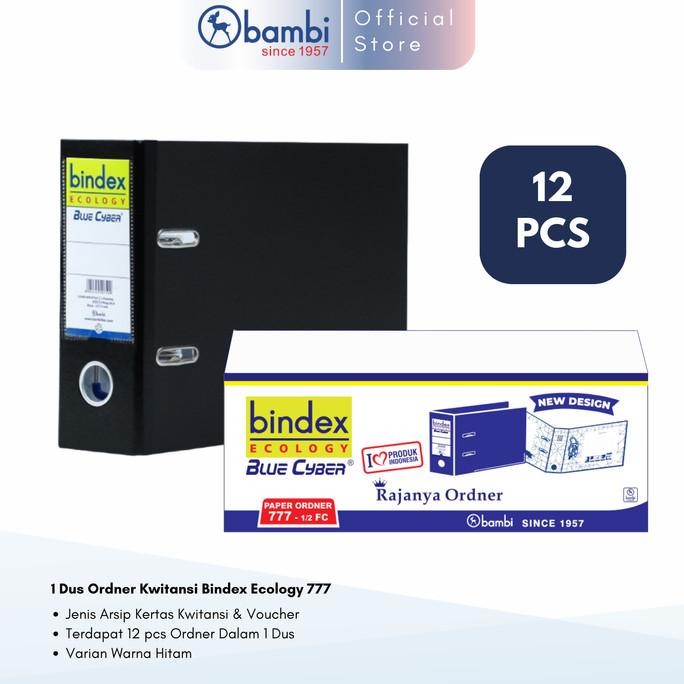 

1 DUS BINDEX ECOLOGY ORDNER VOUCHER JUMBO SIZE 75 MM 777 - BLACK