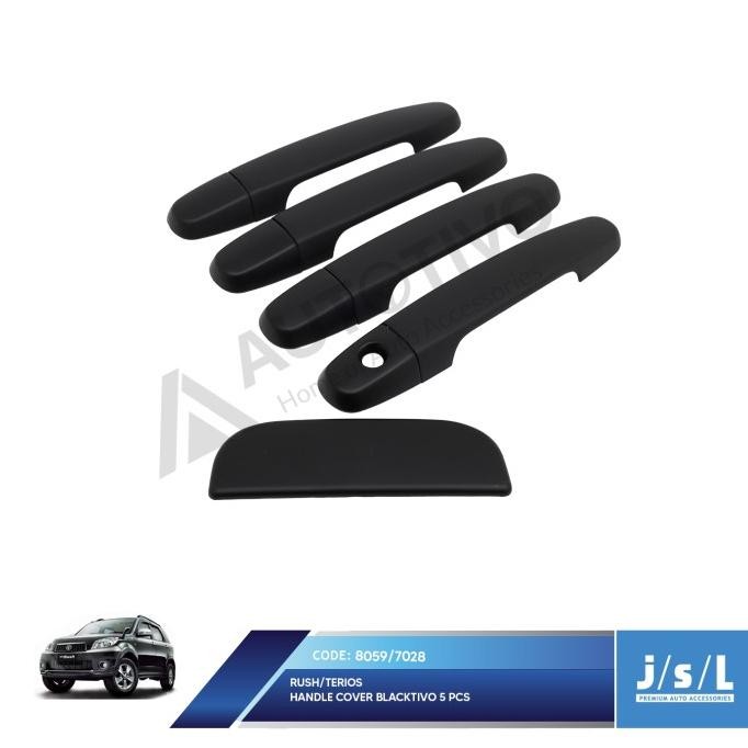 DAIHATSU TERIOS / RUSH PEGANGAN PINTU MOBIL JSL/HANDLE COVER BLACKTIVO