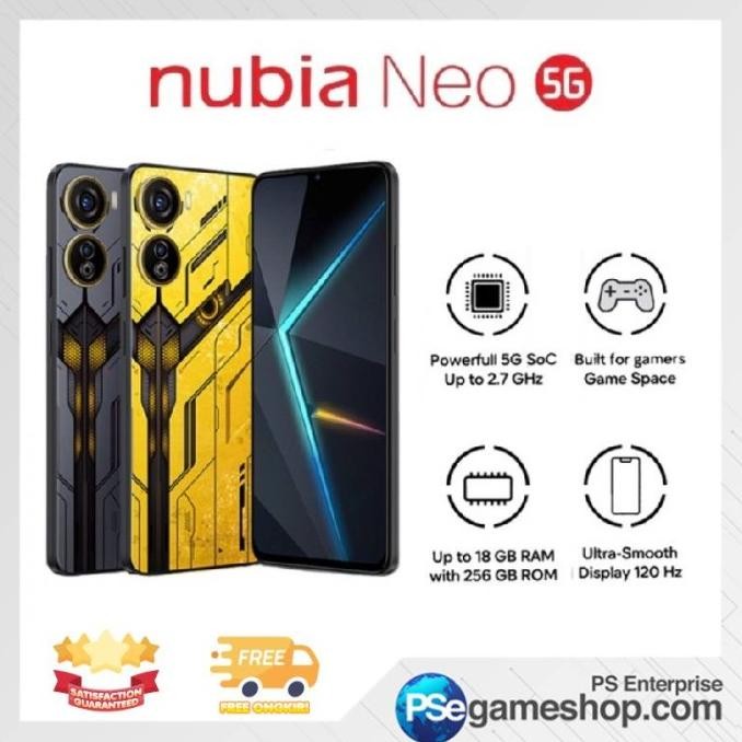 

PROMO ZTE NUBIA NEO 5G 8/256 GB SMARTPHONE GAMING GARANSI RESMI