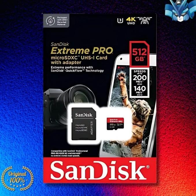 

PROMO SANDISK EXTREME PRO 512GB MICROSD CARD FOR GAMING