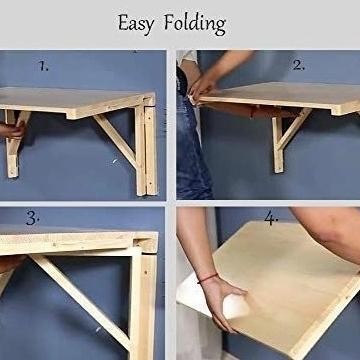 JB-11 MEJA SETRIKA LIPAT DINDING KAYU / MEJA BELAJAR SERBAGUNA