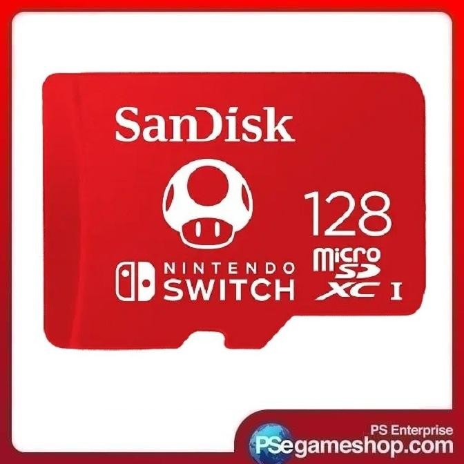 

PROMO SANDISK 128GB MICROSDXC UHS-I MEMORY CARD FOR NINTENDO SWITCH RED