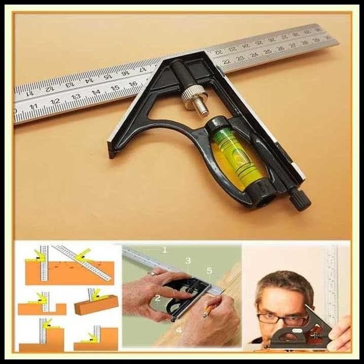 

Penggaris Siku Tukang Kayu / Bangunan - Mistar Multifungsi - Zeast