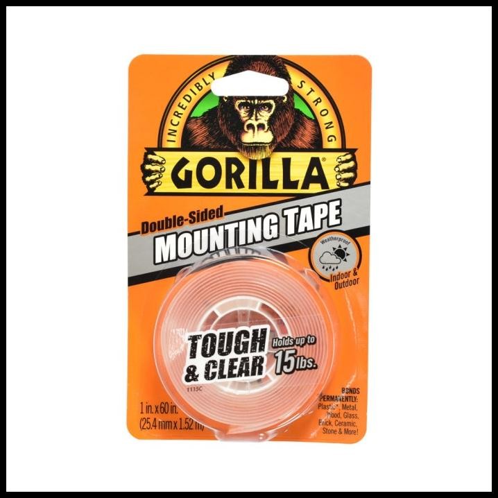 

Gorilla Double Tape Tough & Clear 2.5 Cm