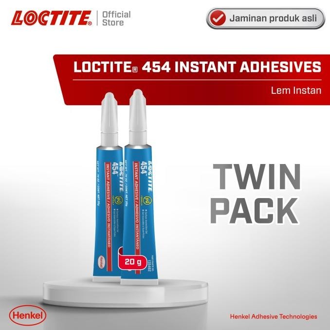 

Henkel LOCTITE 454 Instant Adhesive Gel Lem Instan Serbaguna 20gr Twin