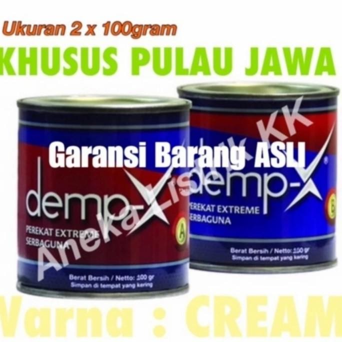 

DEMP X 100gram CREAM DEMPX Dempul extreme serbaguna lem empoxy 200gr