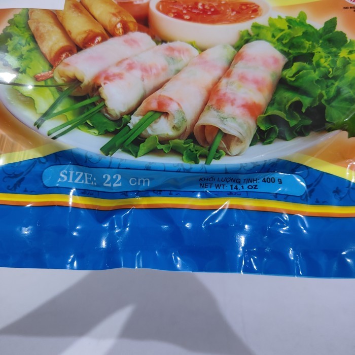 

Banh Trang Rice R Bulat 22Cm 400Gr Vietnam Rice R Lumpia
