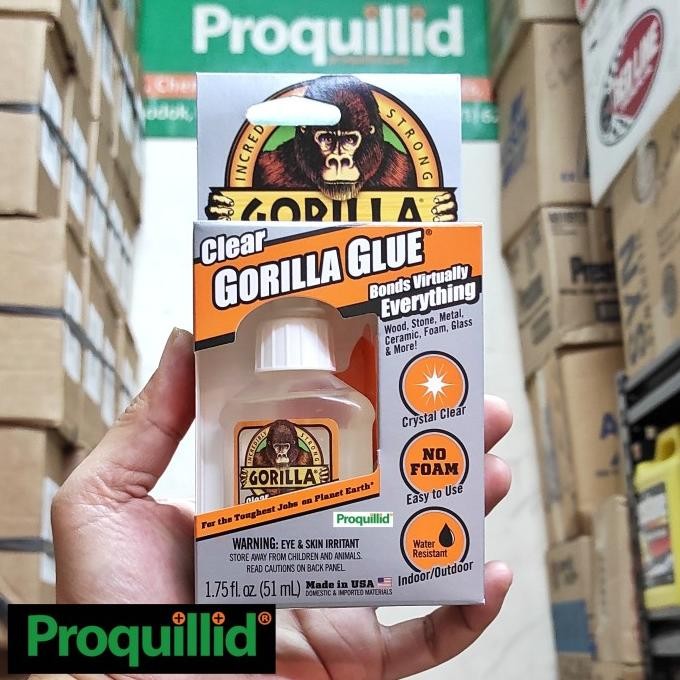 

LEM ORIGINAL GORILLA CLEAR GLUE BESI KACA FOAM BATU KAYU LOGAM KERAMIK