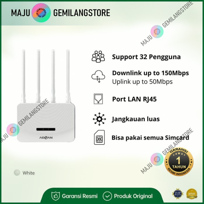 Modem mifi Advan CPE V1 PRO wifi router 4G LTE unlock all operator sim