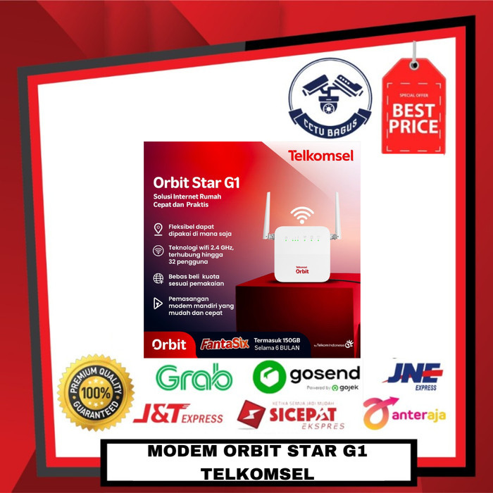 MODEM ORBIT STAR G1 TELKOMSEL 2 ANTENA MODEM WIFI 4G