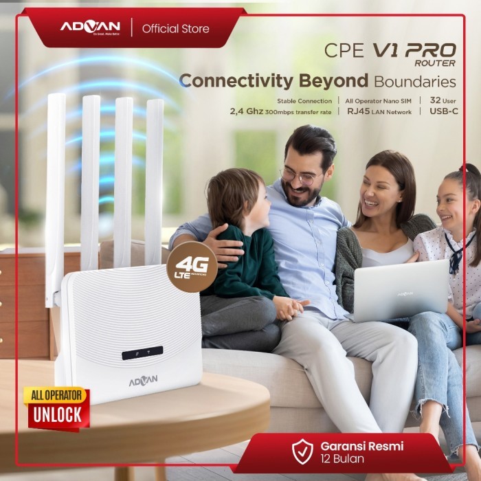 ROUTER MODEM WIFI 4G LTE ADVAN CPE V1 Unlock All Operator