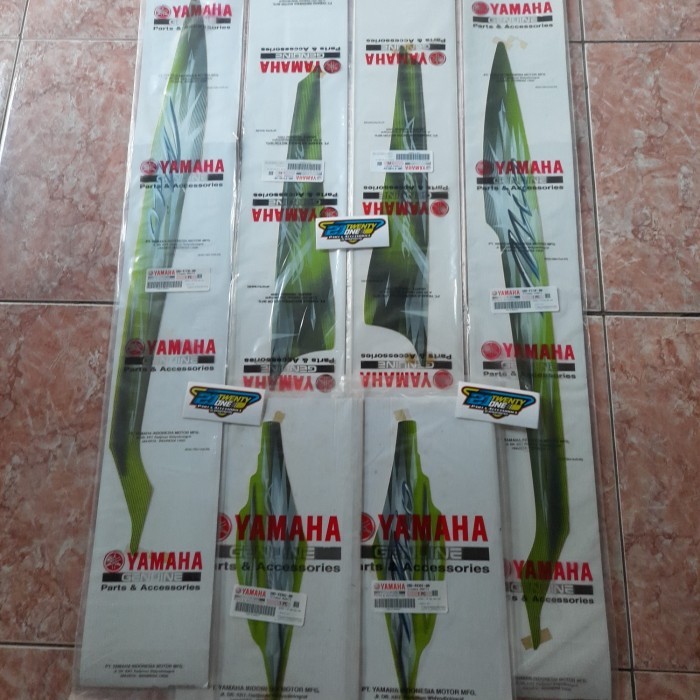 graphic stiker striping mio smile fullset hijau original