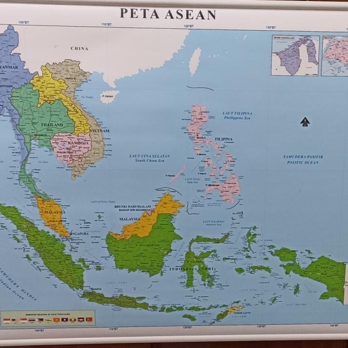 

NEW PRODUK PETA ASEAN BESAR 123 X 98 CM !!!!!
