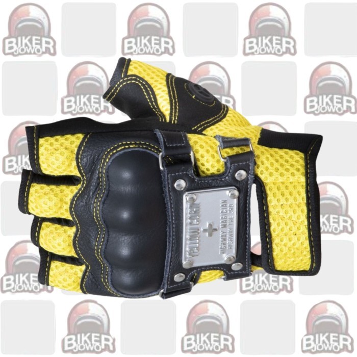 Sarung Tangan Motor Yellow Corn Titanium Riding Gloves Biker