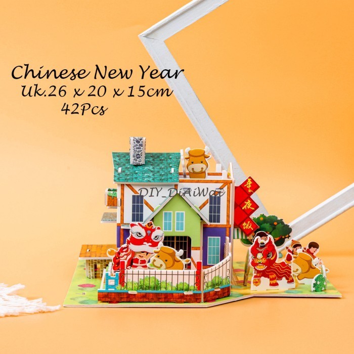 

Imlek Bag2 Puzzle 3D Foam Uk. Besar Chinese New Year /Mainan Edukasi Anak Limited