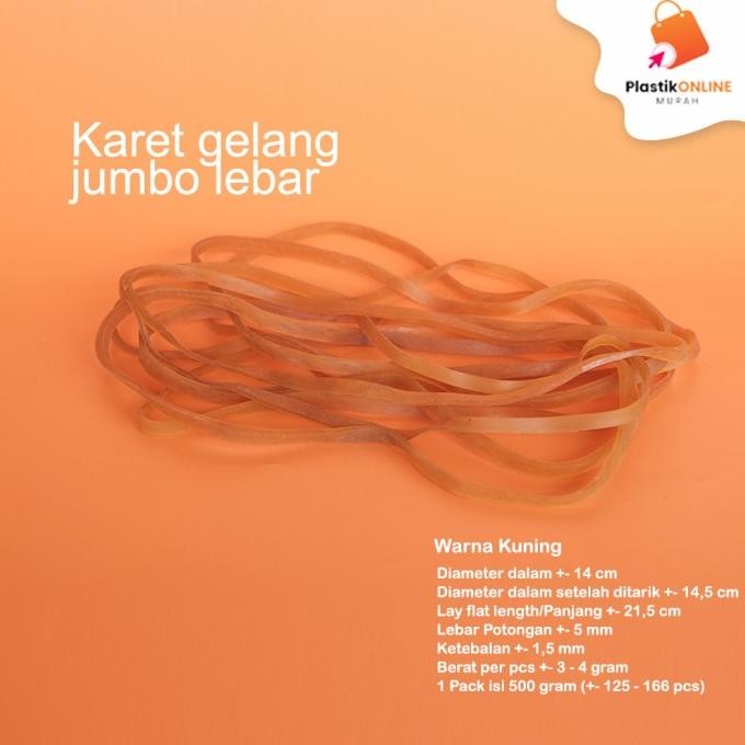 

karet gelang jumbo lebar | karet | rubber !!