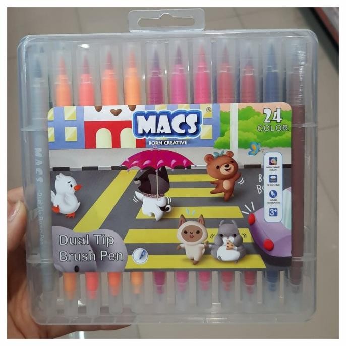 

MACS Dual Tip Brush Pen 24 Color