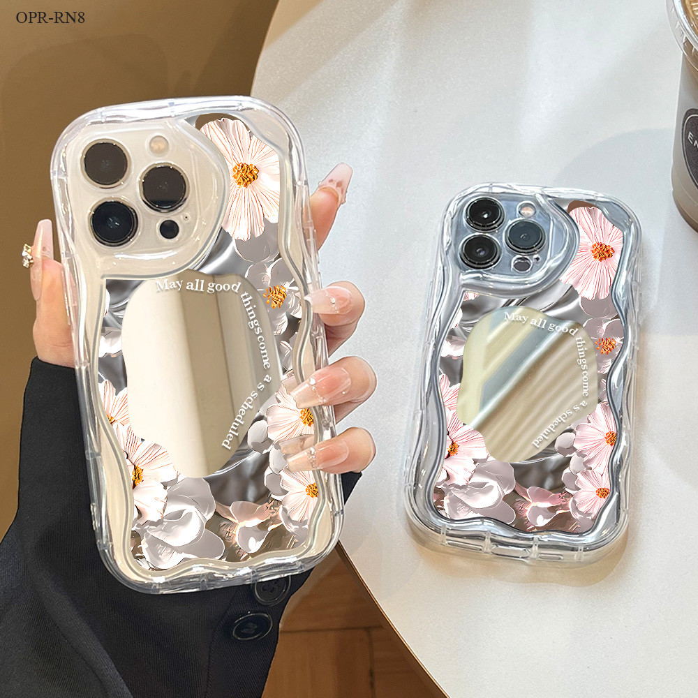 Casing Hp Untuk OPPO Reno 14F 13F 11 11F 10 8 8T 7 7Z 8Z 6 5 5F 4 4F R15 R17 Pro 4G 5G Mirror Cassin