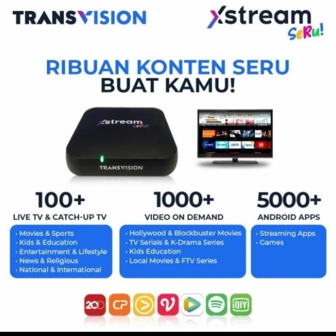 TERMURAH - xstream seru #transvision xstream seru #android box #stb box #smarttv