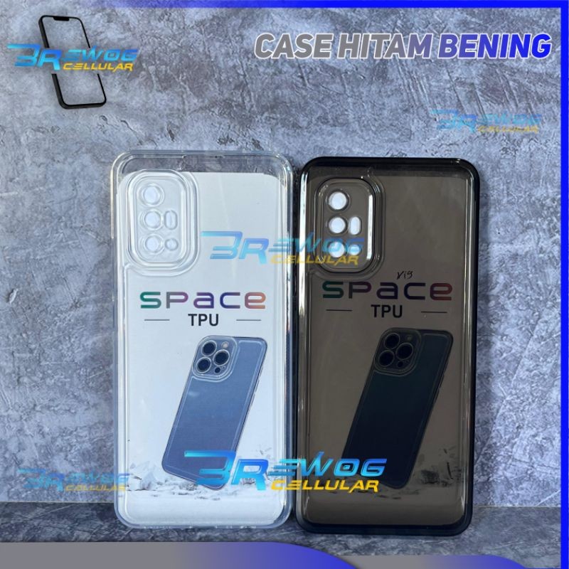 Softcase Space Transparan Vivo V19/V17 Silikon+Protec Camera case mewah original