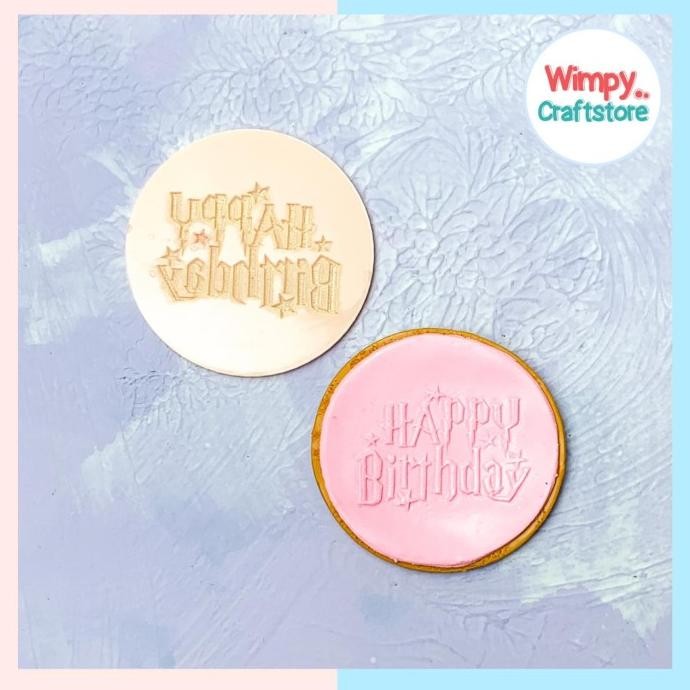 

TERBARU COOKIE STAMP HAPPY BIRTHDAY THEME DEBOSSING FONDANT CLAY COKLAT KUE !!!!!