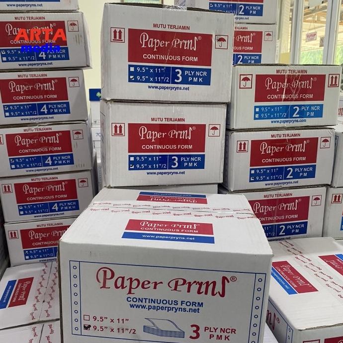 

NEW Continuous Form Paper Prins 9.5"x11"/2 - 3 ply