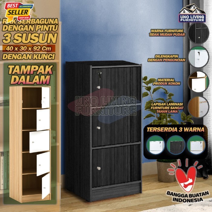 

LEMARI RAK BUKU SERBAGUNA SUSUN 3 4 5 KAYU DENGAN KUNCI TERBARU MURAH