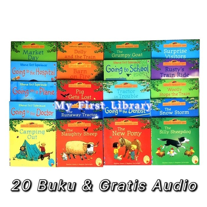 

Usborne Farmyard Tales 20 books set buku anak