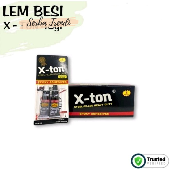 

Lem x tone Plastic Steel Epoxy | Lem Besi Baja 5 menit