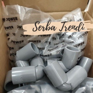 Keni / Knee / L / Elbow Fitting PVC 1/2" - 3/4 - 1" L Elbo Paralon Pipa PVC 1/2in 3/4in 1in