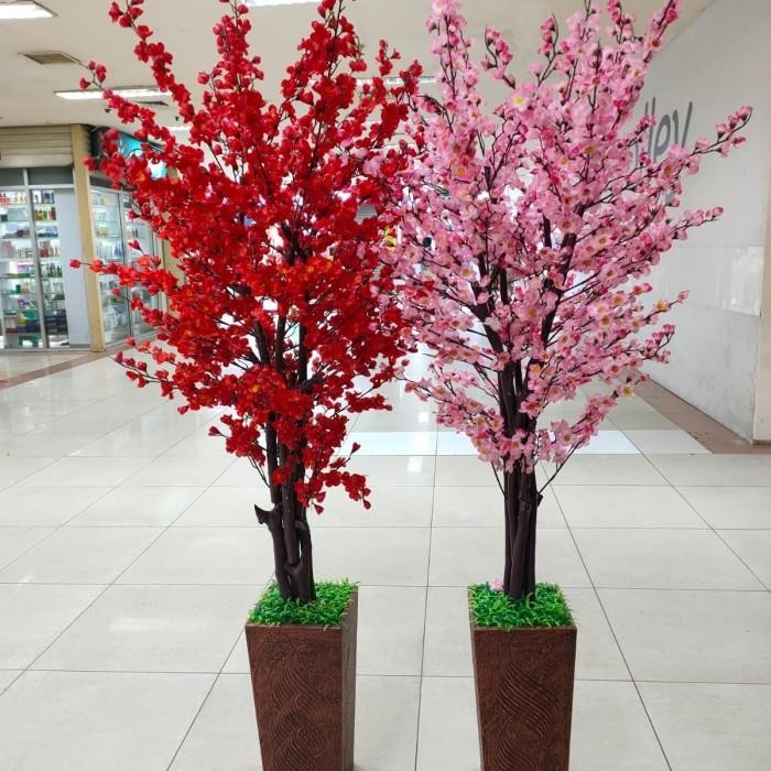 Pohon Meihua Sakura Imlek Angpao Besar Tinggi 185 Cm 2 M Meter