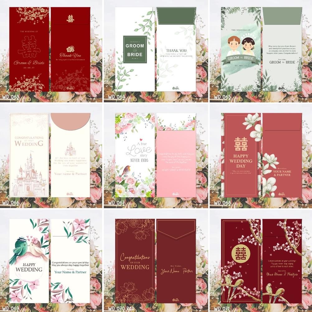 

GHT Custom Angpao Wedding | Angpao Sangjit | Amplop Uang Seserahan | Angpao Kondangan (MPWD Collection 008)