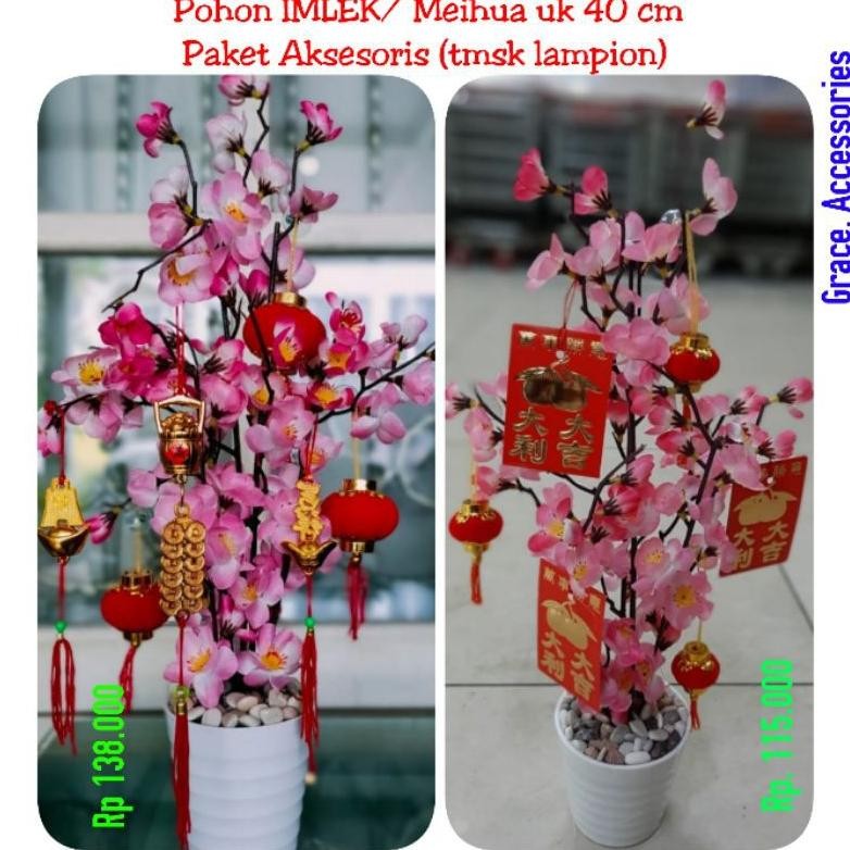 

GHT Pohon bunga imlek meihua angpao sakura