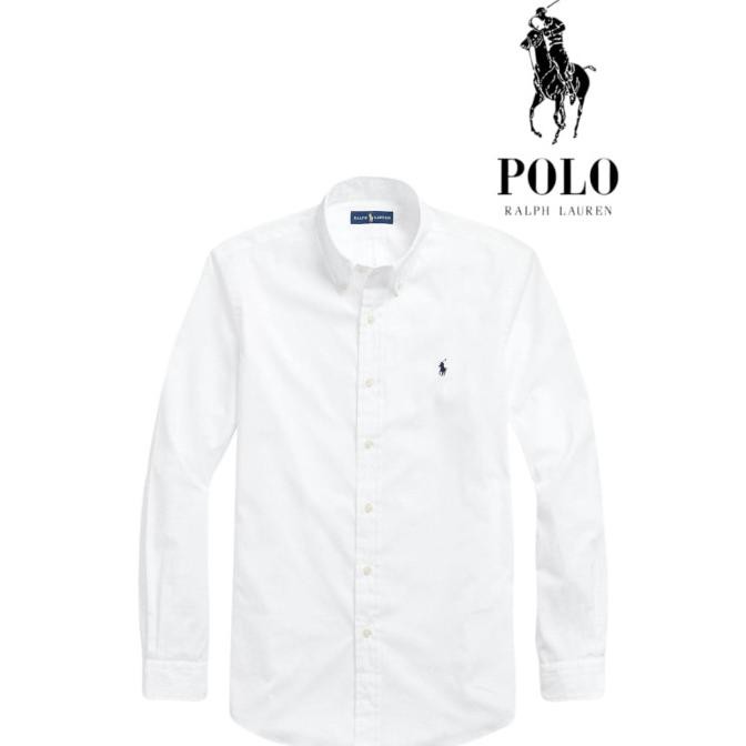 POLO RALPH LAUREN KEMEJA PUTIH PANJANG PRIA CASUAL