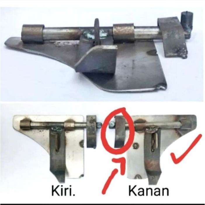 SLOT SAMPING PINTU PAGAR BESI GRENDEL