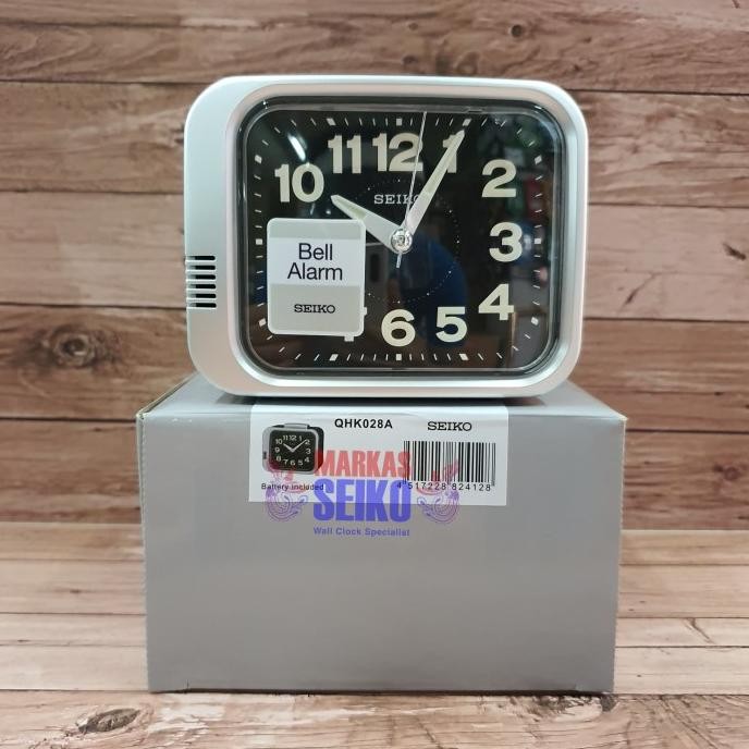 

JAM MEJA WEKER BEKER SEIKO ORIGINAL QHK028 B77S