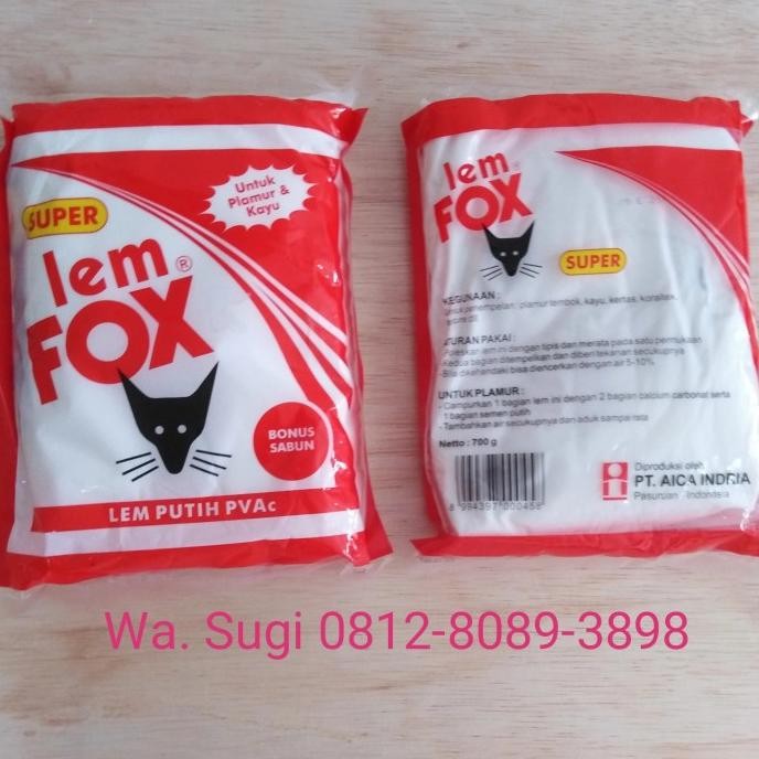 

Promo lem putih fox 700 gr COD