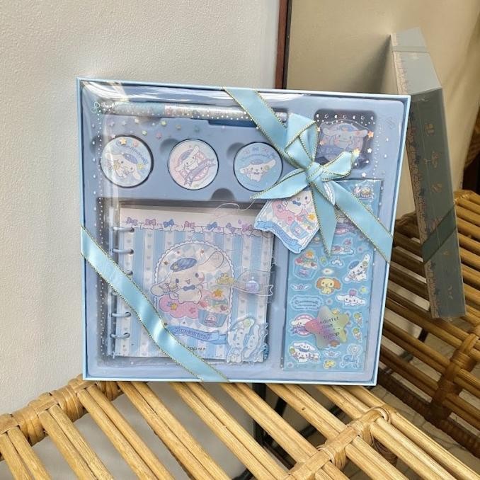 

Gift Set Alat Tulis Binder Buku Washi Tape Stationery Sanrio Kuromi SWAR