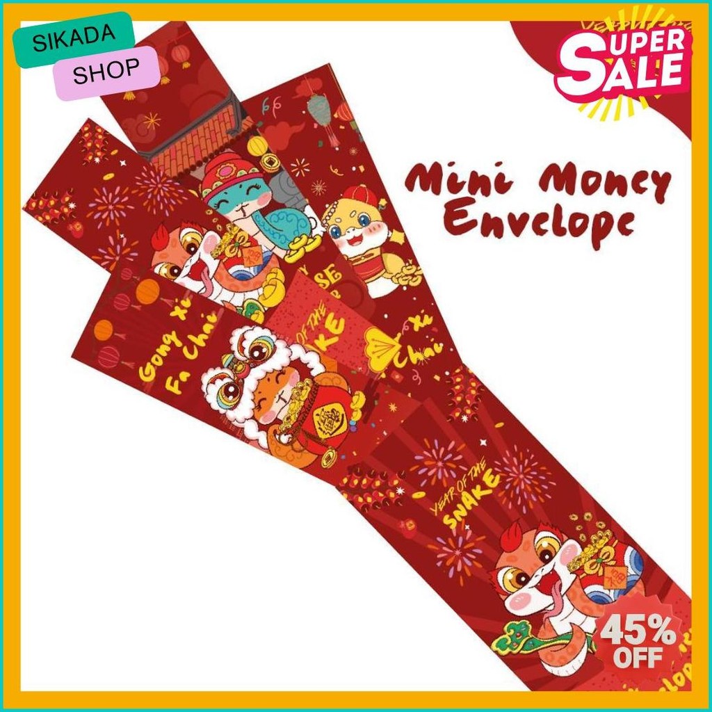 

Angpao Mini 12 Pcs Money Envelope Games Angpao Kocok Tahun Ular 2025 By Paperie Lab (Murmer)
